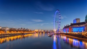 The London eye Ferris Wheel